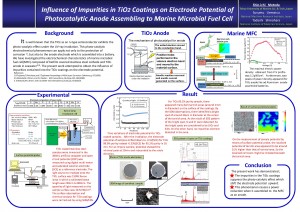 Influence of Impurities in TiO2 Coatings on Electrode Potential of Photocatalytic Anode Assembling to Marine Microbial Fuel Cell